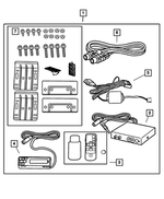5017217AA - Mopar Accessories - Component Parts: Cd Wireless Controller for Chrysler: 300M, Concorde, PT Cruiser | Dodge: Dakota, Durango, Intrepid, Ram 1500 | Jeep: Cherokee, Wrangler Image