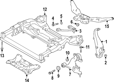 Suspension Components for 2015 INFINITI Q50 #0