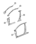 68245754AA - Body Sheet Metal Except Doors: Body Side Aperture Front Panel, Right for Mopar Image