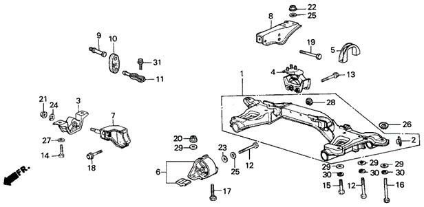 Engine Mount for 1986 Acura Integra #0