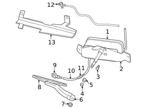 Washer Components for 2003 Volvo XC70 #0