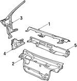 12356745 - Body: Cowl Top Panel for Chevrolet: Beretta, Corsica Image