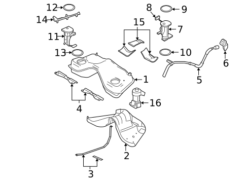 Gaskets & Sealing Systems for 2008 Ford Mustang #0