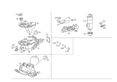 Brake Booster for 2005 Mercedes-Benz S430 #0