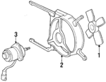 19030PD2661 - Cooling System: Fan Motor for Honda: Accord, Prelude Image