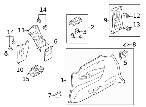 Interior Trim - Side Panel for 2000 Mazda MPV #0