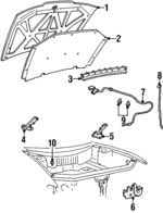 XF5Z16612AA - Body: Hood for Mercury: Villager Image