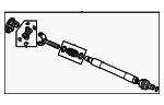 68312648AE - Front Drive Axle: Drive Shaft for Ram: 2500, 3500 Image