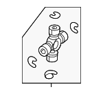 68452776AB - Front Drive Axle: Universal Joints for Ram: 2500, 3500, 4500, 5500 Image