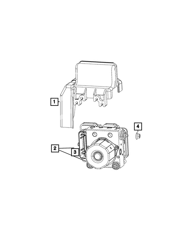 68600038AA - Brakes: Anti-lock Brake System Hydraulic Control Unit for Mopar Image