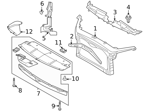Radiator Support for 2009 Ford Taurus #0
