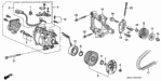 38773PJ7003 - Body/Air Conditioning: CLIP, WIRE HARNESS for Honda Image