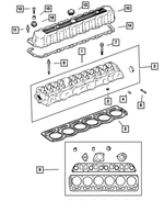 53010334 - Engine 4.0L Six Cylinder: Cylinder Head for Mopar Image