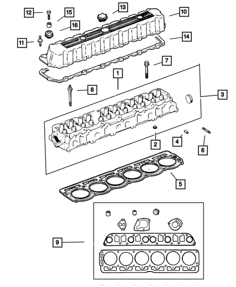 Cylinder Head for 2001 Jeep Grand Cherokee #0
