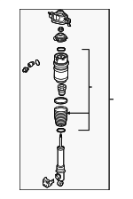 7L8616019G - Suspension: Shock Assembly for Audi: Q7 Image