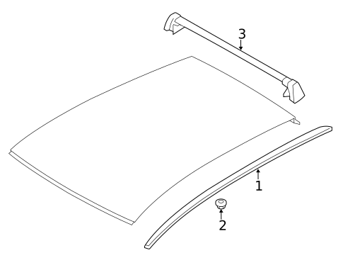 Exterior Trim - Roof for 2020 Porsche Macan #0