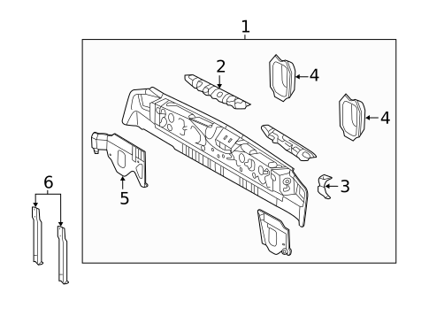 Rear Body for 2019 Lexus RX350 #0