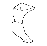 583550E060 - Body: Rear Body Panel Lower Bracket for Lexus: RX350, RX350L, RX450h, RX450hL Image