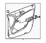24272027003E52 - Body: Door Trim Panel for Mercedes-Benz Image