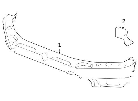Radiator Support for 2008 Saturn Aura #0