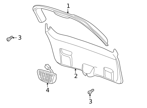 Interior Trim for 1999 Dodge Durango #0