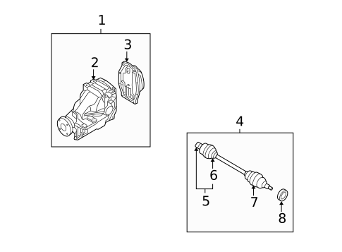Axle & Differential for 2006 Mazda RX-8 #0