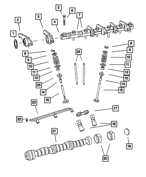 Camshaft and Valve for 2010 Jeep Wrangler #0