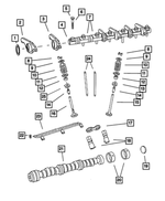 6506522AA - 3.8L Gas; Engine: Header Point Reduced Body Bolt, Mounting for Mopar Image