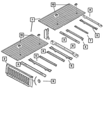 68141708AA - Body Sheet Metal Except Doors: Rear Box Crossmember for Mopar Image