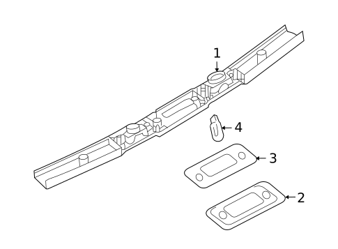 License Lamps for 2005 Saab 9-5 #0