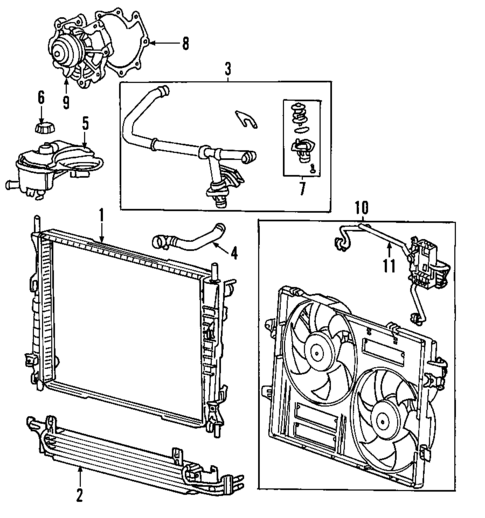 Radiator & Components for 2008 Jaguar X-Type #1