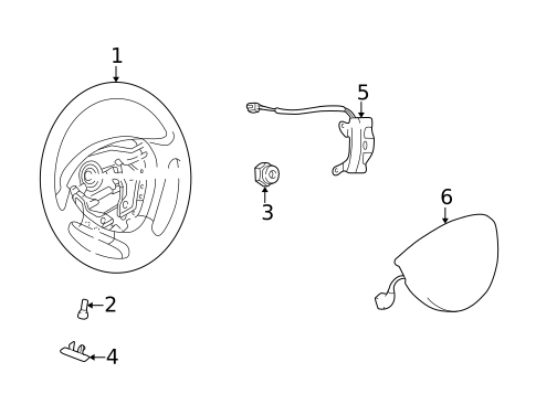 Steering Wheel & Trim for 1997 Mazda Millenia #0