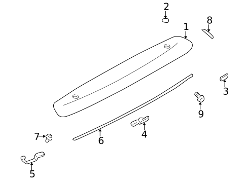 Spoiler for 1996 Subaru Impreza #1
