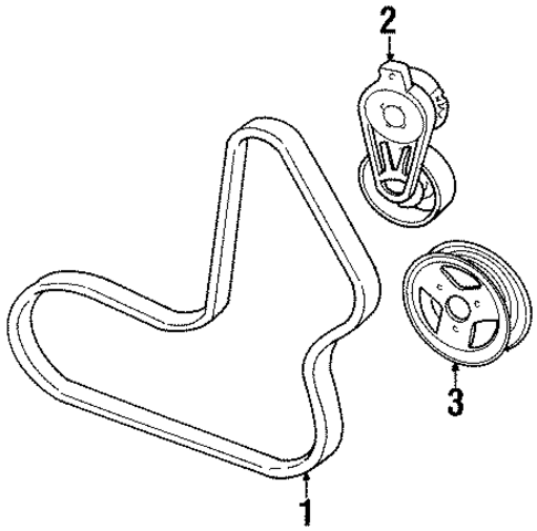 Belts & Pulleys for 1999 Mercury Tracer #0