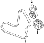 F7CZ8620BB - Cooling System: Drive Belt for Ford Image