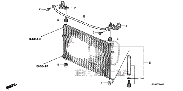 A/C Condenser for 2007 Honda Odyssey #0