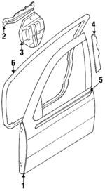 808311M101 - : Door Weather-Strip for Nissan Image