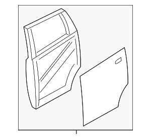 HBA013WCMA - : Door Shell for Nissan Image