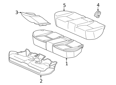 Rear Seat Components for 2021 Mercedes-Benz GLC43 AMG #2