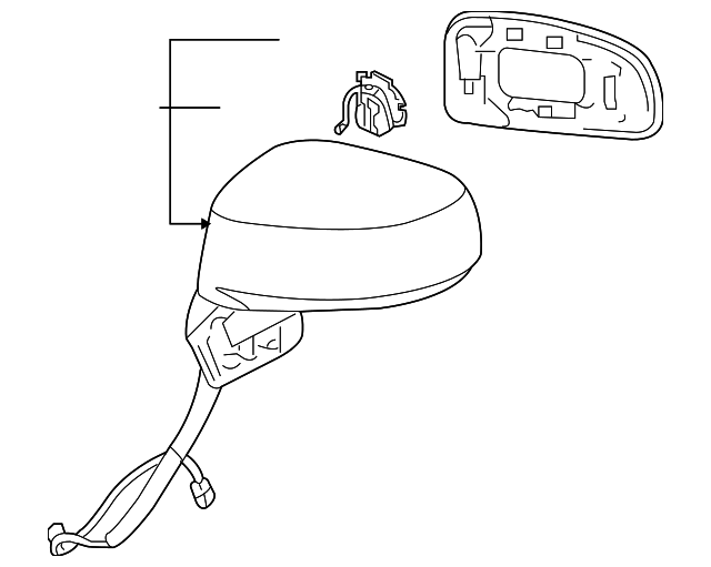 Mirror Assembly - Nissan (K6302-EL10D)