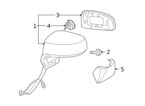 Outside Mirrors for 2011 Nissan Versa #0