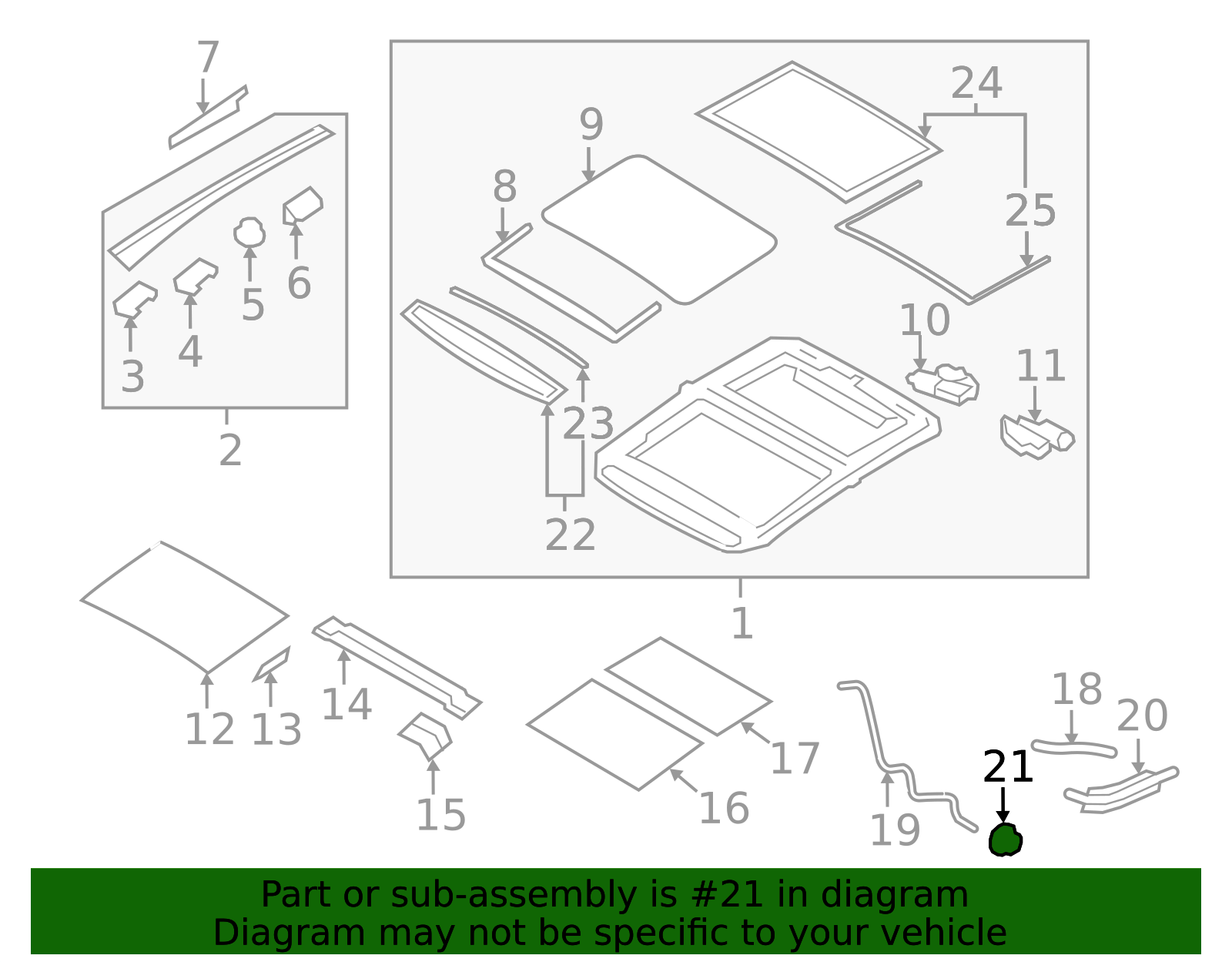 2009-2014 Nissan Murano Sunroof Drain Hose Grommet 74816-CA01B | OEM ...