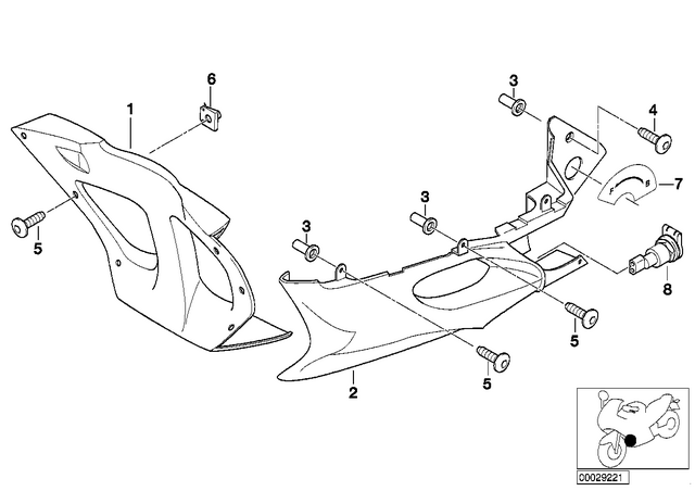 46632347452 - : Spoiler Right for BMW-Motorrad Image