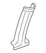 25853943 - Body: Pillar Trim for Chevrolet: Express 1500, Express 2500, Express 3500 | GMC: Savana 1500, Savana 2500, Savana 3500 Image