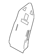 7158730060 - Body: Seat Back Pad for Lexus: GS F, GS Turbo, GS200t, GS300, GS350, GS450h, RC F Image