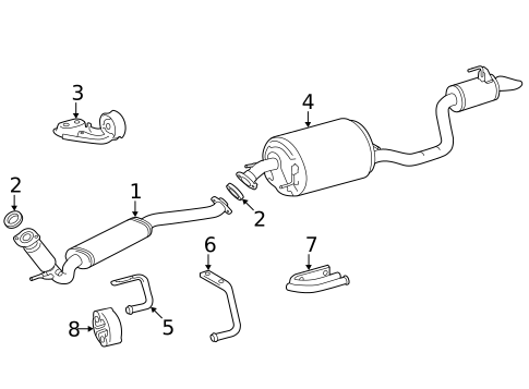 Mufflers for 2025 Toyota Highlander #0