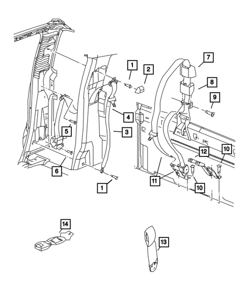 Seat Belts for 2008 Dodge Ram 2500 #2
