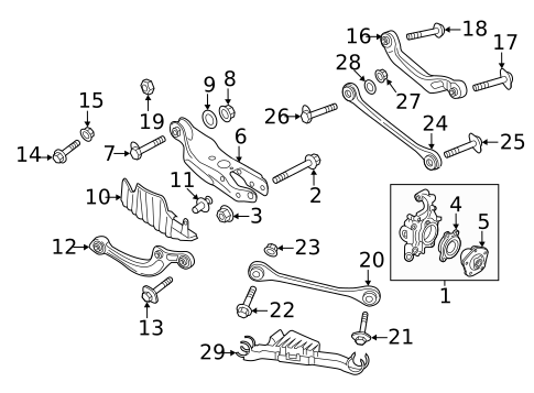 Rear Suspension for 2018 Audi RS5 #1