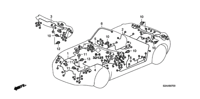 Wire Harness for 2008 Honda S2000 #0