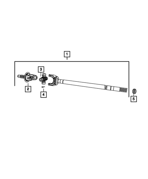 Front Axle Drive Shafts for 2008 Dodge Ram 1500 #0